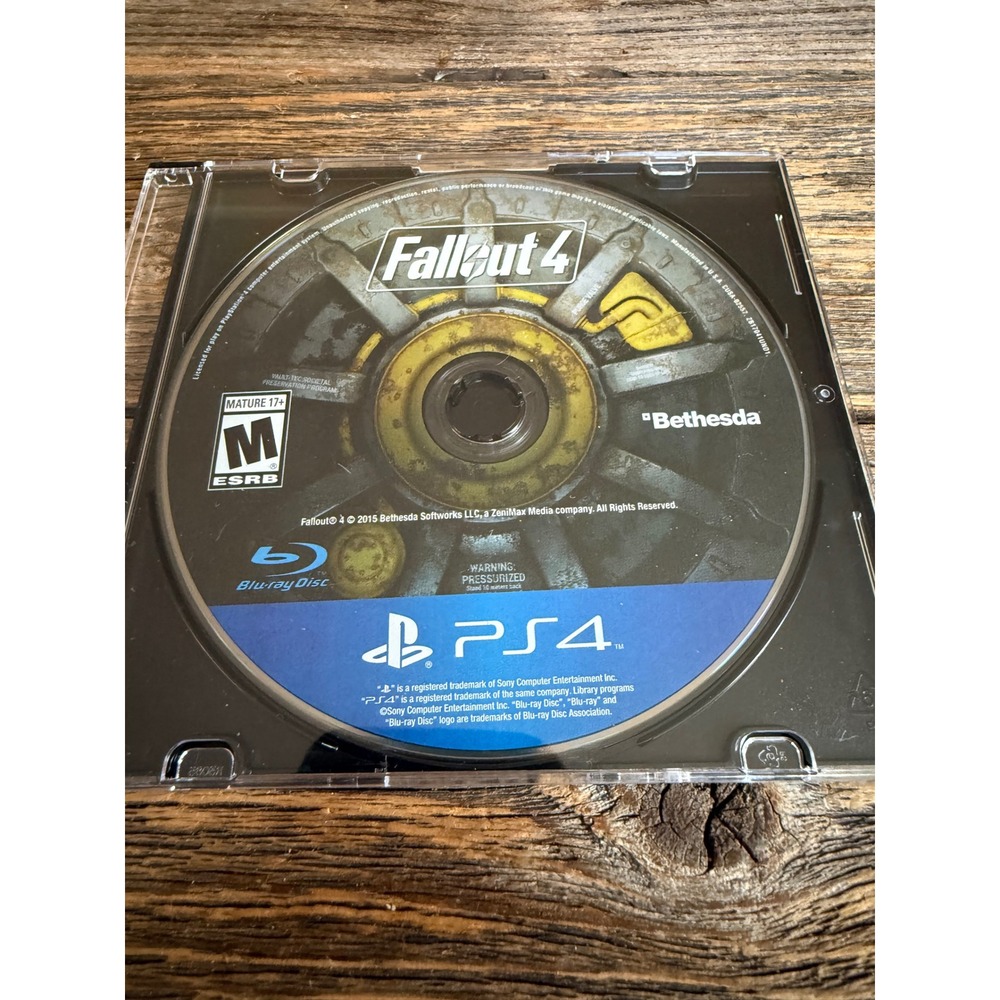 2010s Bethesda Fallout 4 PS4 Video Game Blu-ray Disc Only Mint Condition